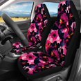 thumbnail image 3 of Uourmeti Hibiscus Bloom Car Seat Covers Protect Car Seat Covers Full Set Breathable Interior Decor Stretchy Fit for Sedans Cars, 3 of 10