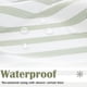 thumbnail image 5 of Cortina de Ducha jinchan Verde/Blanca a Rayas 180x180 cm con Ganchos, 5 of 8
