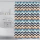 thumbnail image 1 of Juego de cortinas de ducha con 12 ganchos para baño, cortina de ducha con textura impermeable de tela degradada, 72x72 pulgadas Rojo Verde, 1 of 4