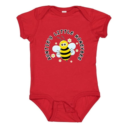 

Inktastic Auntie s Little Honeybee Gift Baby Boy or Baby Girl Bodysuit