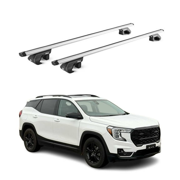 OMAC Roof Rack Cross Bars Fits GMC Terrain 2018-2024 Silver Luggage Carrier 2 Pcs