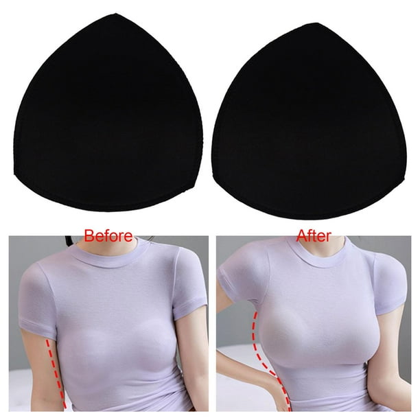 Triangle Bra Pads Inserts Bra Cups Inserts Removable for Swimsuit