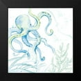 thumbnail image 2 of Loreth, Lanie 15x15 Black Modern Framed Museum Art Print Titled - Blue Octopus, 2 of 5