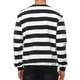 thumbnail image 3 of SUDADERA DE HOMBRE INSPIRE CHIC A RAYAS, AJUSTE REGULAR, CUELLO REDONDO, MANGAS LARGAS, SUDADERAS IMPRESAS TAMAÑO S, 3 of 7