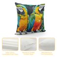 thumbnail image 4 of Parrots Print Throw Pillow Covers Soft Corduroy Pillowcase Decorative Cushion Cover Modern Square Cushion Cases for Living Room Bed Sofa Bedroom Pillow Included, 4 of 5