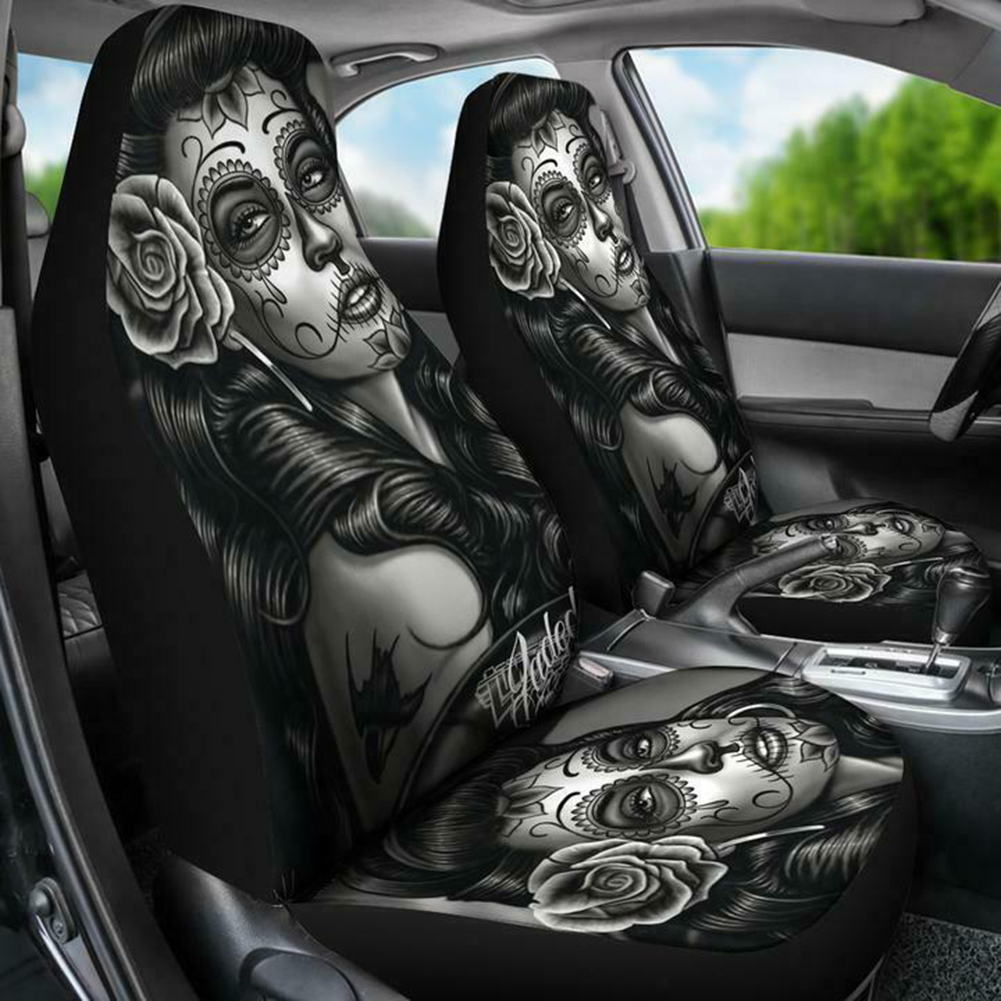Car Front Seat Cover Printed Fashion Auto Seat Cover Universal Car Front Seat Cover Car Interior Accessories For Car Truck Van - image 3 of 9