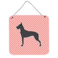 thumbnail image 1 of Great Dane Checkerboard Pink Wall or Door Hanging Prints, 1 of 1