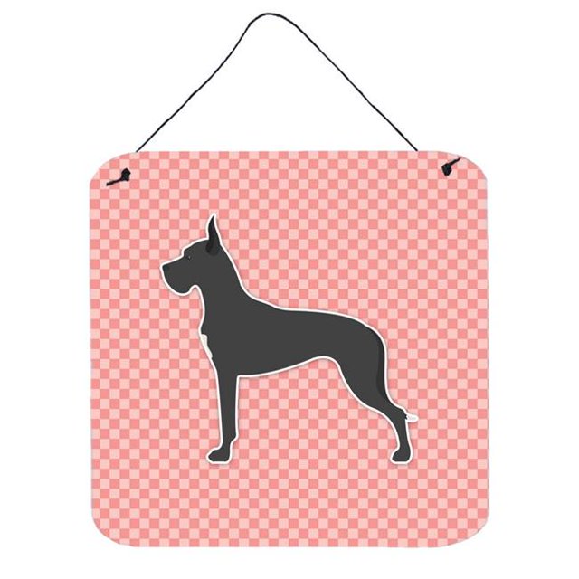 Great Dane Damier Rose Impressions Murales Ou de Porte