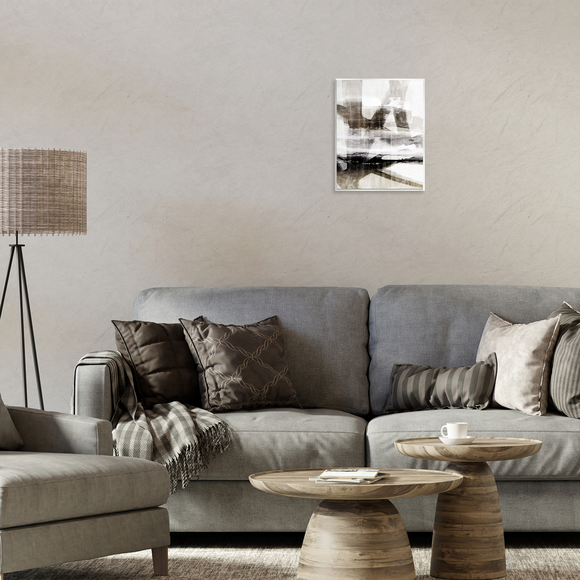 Stupell Industries Urban Complex Abstract Abstract Painting Unframed Art Print Wall Art, 11 x 14