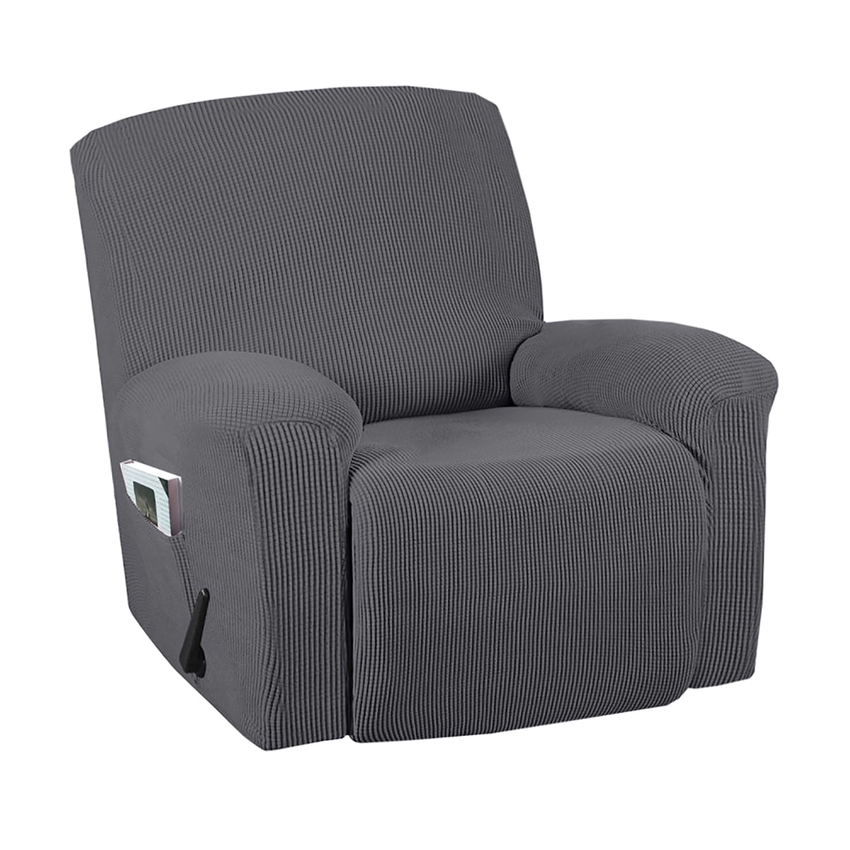 4 Pieces Stretch Recliner Slipcover Fit Furniture Chair Cover with Side Pocket 