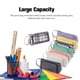 thumbnail image 4 of Moyic Bolsa de lona para lápices, estuche de gran capacidad, estuche con cremallera, organizador de almacenamiento de papelería, material Carpetas de archivos Púrpura, 4 of 6