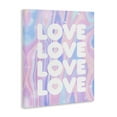 thumbnail image 4 of Stupell Industries Love with Wavy Pastels Text & Numbers Painting Wrapped Canvas Art Print Wall Art, 16 x 20, 4 of 8