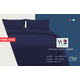 thumbnail image 5 of Sábanas King Size Lisas We2 Dream 100% Algodón Color Azul Cobalto 4 Piezas, 5 of 10