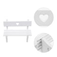 thumbnail image 1 of WHAMVOX 1Set Mini Beach Chair White Modern Style Miniature Landscaping Collectors Home Decor, 1 of 7