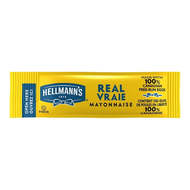 Mayonnaise Véritable Hellmann's, Sachets Individuels / 11 Ml/unité, 210 Unités/caisse