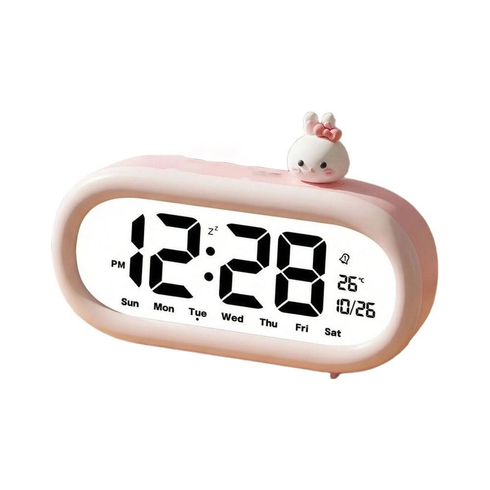 Mosiee Cute Cartoon Alarm Clock with Night Light Fun Functional 8897 Cartoon Rabbit photo Mosiee Cute Cartoon Alarm Clock with Night Light Fun Functional 8897 Cartoon Rabbit featured image