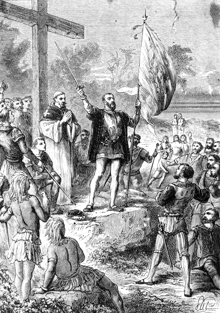 Pedro Alvares Cabral N(C1467C1520) Portuguese Navigator Cabral Taking