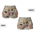 thumbnail image 6 of Athletic Shorts for Women, Coffee pots cup Seam Womens Shorts High Waisted Sport Running Workout Gym, 6 of 8