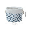 thumbnail image 3 of Menrkoo Storage Basket Fabric Material Foldable Storage Basket Home Clothing Toys Miscellaneous Storage Basket Blue Free Size, 3 of 6