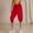 Red, variant on Women's Casual Pants Men's Casual Shorts Red Women Yoga Pant Polyester,Spandex L