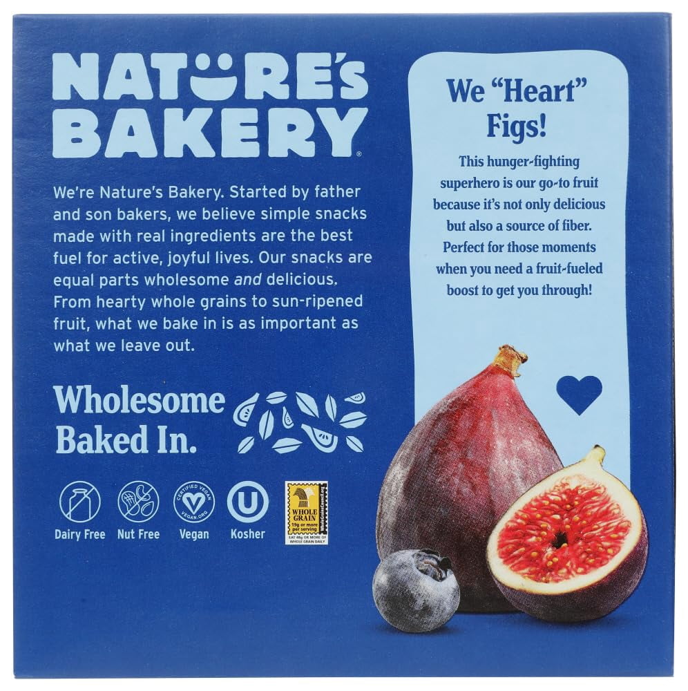 Nature's Bakery Blueberry AJH3&nbsp;Real Fruit, Whole Grain Fig Bar: 2 Pack - 12 ct. (24 oz.)