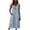 Light Blue, variant on Odbmxy Summer Dress for Women Cotton Tank Shift Sleeveless Midi Dress for Women Holiday Casual with Pockets