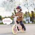 thumbnail image 3 of Gymax 12'' Balance Bike Kids No-Pedal Learn To Ride Pre Bike w/ Adjustable Seat Pink, 3 of 10