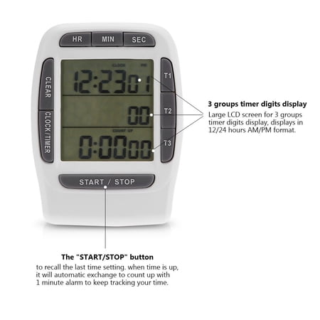 Digital Kitchen Timer Multi-channel Kitchen Timer For Home