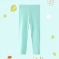 thumbnail image 2 of Gibobby Toddler Kids Girls Leggings Fall Winter Warm Fleece Lined Leggings Thick Thermal Pants Footless Tights Skinny Leggings Girls Stretch Tights(3 Years,Mint Green), 2 of 5