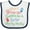 White and Navy, variant on Inktastic Surfer Like Daddy Childs Surfing Boys or Girls Baby Bib