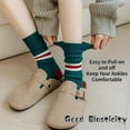 thumbnail image 4 of CoCozhu 5/10 Pairs Striped Socks for Women, Green & Red Striped for Christmas and New Year, Athletic Running Socks Crew socks, 4 of 6