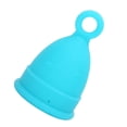 thumbnail image 2 of Copa menstrual de silicona para mujer, suave, elástica, reutilizable, herramienta para el cuidado corporal femenino, azul, talla S, 2 of 14