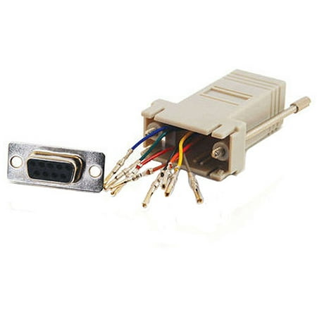 Cables To Go RJ45 to DB9 Female Modular Adapter, Gray