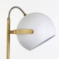 thumbnail image 2 of Evelyn&Zoe Mid-Century Modern Metal Desk Lamp with White Shade, 2 of 10