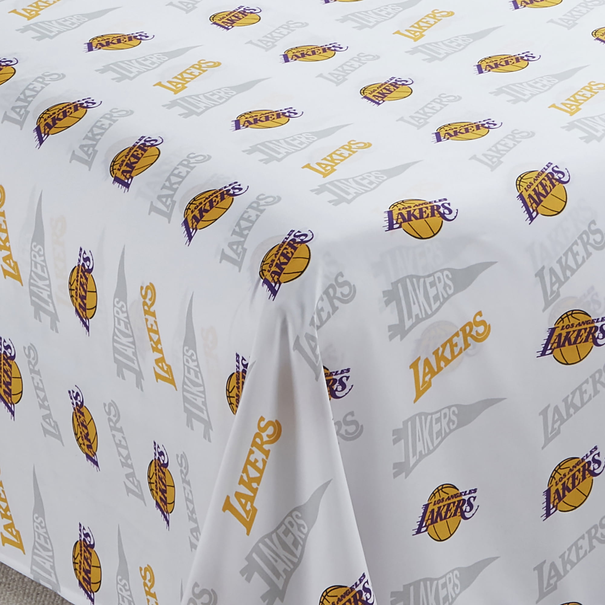 NBA Officially Licensed Los Angeles Lakers Microfiber Bed Sheet Set - Full