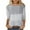 Gray womens tops summer, variant on USSUMA Womens Blouses Tops Dressy Tie Dye Tops for Women Casual Summer Crewneck Plus Size Tunic Women's 3/4 Sleeve Color Block Cute T-Shirts Trendy