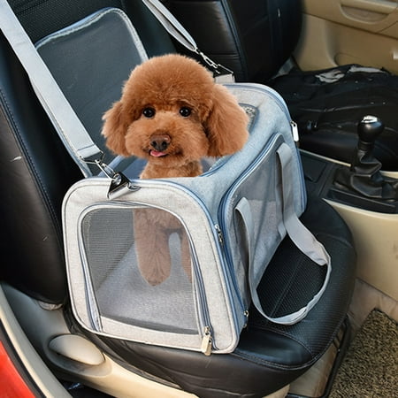 Sijiali Portable Foldable Dog Cat Carrier Breathable Travel Tote Bag Crossbody Pouch