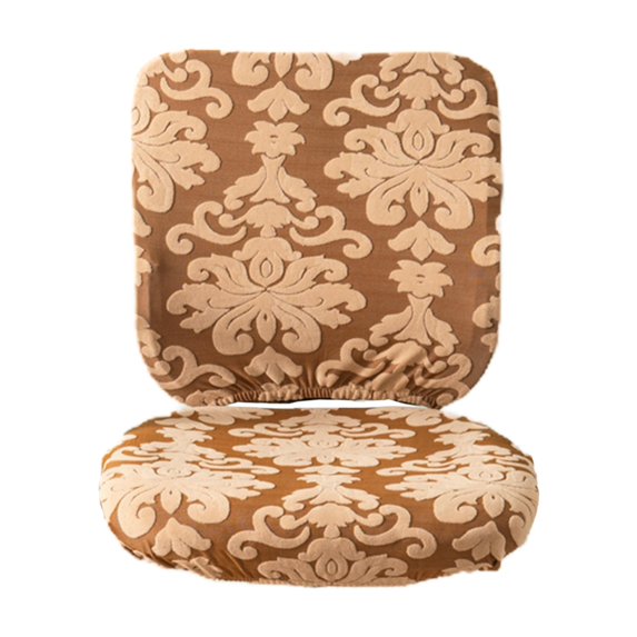 Office Cover Protective Cover Universal Rotating Cover Seat Covers for Brown Light Brown