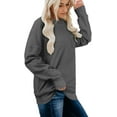 thumbnail image 2 of Sweat-shirts Décontractés à Manches Longues Col Rond pour Femmes, 2 of 4