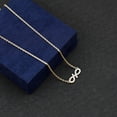 thumbnail image 5 of Rosec Jewels Lab Grown Diamond Infinity Necklace for Women - Minimalist Necklace - EF-VS Quality, 10K Yellow Gold, 5 of 7