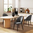 thumbnail image 2 of HOMCOM Dining Chairs Set of 4 Kitchen Chairs with Metal Legs Charcoal Grey, 2 of 10