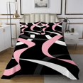 thumbnail image 1 of Erosebridal Geometric Stripe Coverlet Set King,Abstract Artwork Bedding Set,Geometry Lines Decor,Breathable,3 Pieces, 1 of 5