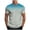 Light Blue B, variant on Stamzod Men's Workout Shirts Fashion Gradient Print Summer Short Sleeve Basic T Shirt Casual Oversized Gym Tshirts Shirts for Men Red D L