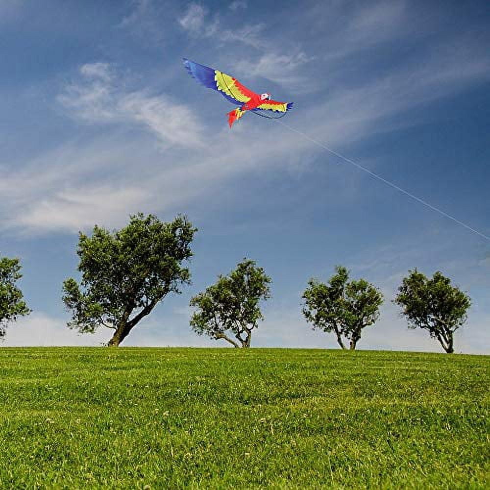 Premier Kites 7 Ft Parrot 3D Kite Big Kite for Adults and an Easy to Fly Kite for Kids | Extra Large Kite Has a Huge 86 inch Wingspan and a 41 inch Body