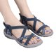 thumbnail image 1 of Sandalias Playa Informales Verano Planas Puntera Abierta Bohemia Cómodas Con Soporte para El Mujeres, 1 of 9
