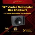 thumbnail image 2 of Planet Audio AC12D 12 inch 1800 Watt Dual 4 OHM Voice Coil Car Audio Subwoofer and Q Power 12 inch Heavy Duty Vented Subwoofer Enclosure, 2 of 12