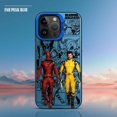 thumbnail image 4 of Marvel Deadpool y Wolverine funda de teléfono plateada colorida para Apple iPhone 16 15 pro Max 14 13 pro 12 11 14plus cubierta mate, 4 of 5