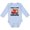AE-Light Blue, variant on Daddys Little Firefighter Boys or Girls Long Sleeve Baby Bodysuit