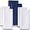 Navy Blue on White, variant on Highly Absorbent Cotton Kitchen Towels for Drying Dishes - Set of 6 Dish Towels - Narrow Black Stripes Plaid Waffle Dishtowels - 18"X28" Large Lint Free Linen Tea Hand Bulk T Towls