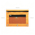 thumbnail image 2 of 3 Compartment Mesh Zipper Pencil Pouch, 10''x 7'' Transparent Lightweight Pen Storage Bag, 2 of 5